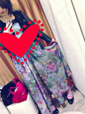 「MONKI（モンキ）のアイテム（ライダースジャケット）」を使った、hachiさん（レディース・171cm）の冬コーディネート