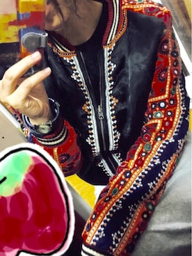 「FREE PEOPLE（フリーピープル）のアイテム（その他アウター）」を使った、hachiさん（レディース・171cm）の秋コーディネート