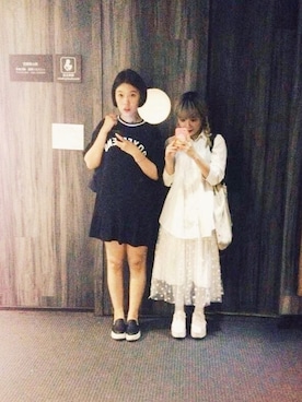 「ZARA（ザラ）のアイテム（スカート、ホワイト系）」を使った、しきさん（レディース・155cm）の夏コーディネート