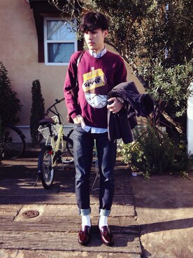 izさん（メンズ・177cm）の冬コーディネート