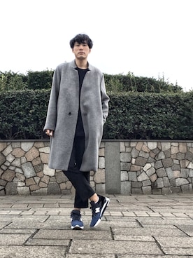 「クロップドパンツ」｜izさん（メンズ・177cm）の冬コーディネート