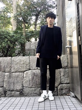 「soe（ソーイ）のアイテム（チノパンツ）」を使った、izさん（メンズ・177cm）の春コーディネート