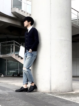「Steven Alan（スティーブンアラン）のアイテム（フォーマルスーツ/小物）」を使った、izさん（メンズ・177cm）の春コーディネート
