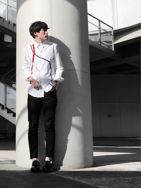 「クロップドパンツ」｜izさん（メンズ・177cm）の春コーディネート