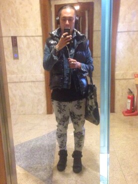 「GIUSEPPE ZANOTTI DESIGN（ジュゼッペザノッティデザイン）のアイテム（ブーツ）」を使った、Chang chih hungさん（メンズ・176cm）の冬コーディネート