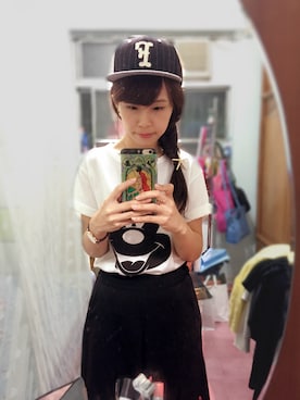 「Filter017（フィルターゼロイチナナ）のアイテム（帽子）」を使った、Irene C.さん（レディース・161cm）の秋コーディネート