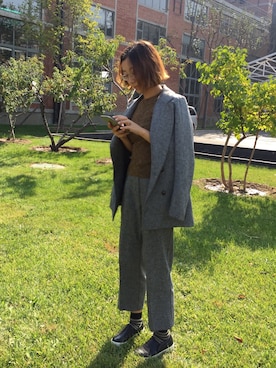 「套装」｜Alexさん（レディース・165cm）の秋コーディネート