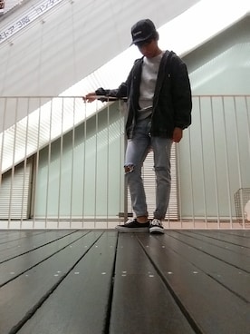 「INTERBREED」｜ももしゅさん（メンズ・167cm）の秋コーディネート