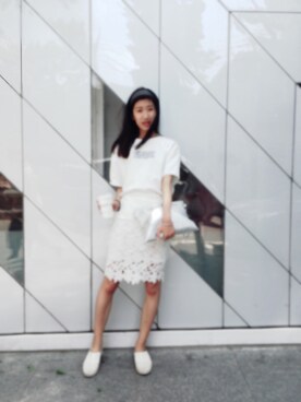 「#korea」｜Wu Yi Yunさん（レディース・170cm）の春コーディネート