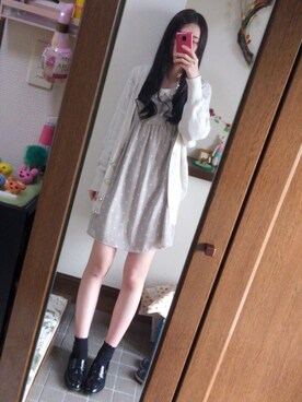 「レース衿」｜Ayanoさん（レディース・167cm）の冬コーディネート