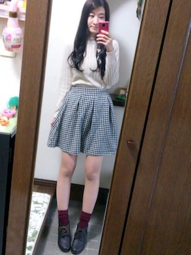 「ハイネックトップス」｜Ayanoさん（レディース・167cm）の冬コーディネート