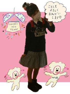 「スエット」｜みぃ*さん（レディース・155cm）の冬コーディネート