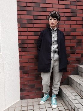 「sunny side upのアイテム（ヘアバンド、その他）」を使った、yum Iさん（レディース・159cm）の秋コーディネート