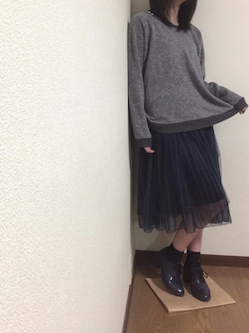 「AS KNOW AS」｜「アイテム（ブーティ）」を使った、hinoさん（レディース・158cm）の春コーディネート