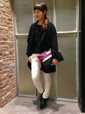 Iさん（レディース・161cm）の冬コーディネート