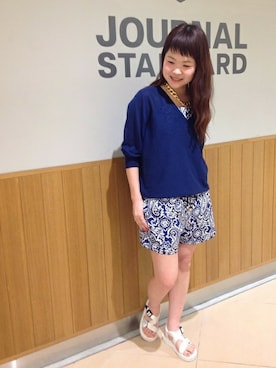 「journal standard L'essage（ジャーナルスタンダードレサージュ）のアイテム（サロペット/オーバーオール）」を使った、Iさん（レディース・160cm）の春コーディネート