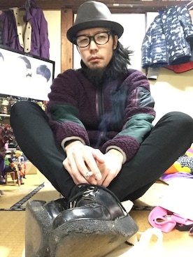 「UU（ユニクロ　アンダーカバー）のアイテム（その他アウター）」を使った、下痢便太郎時貞さん（メンズ・175cm）の冬コーディネート
