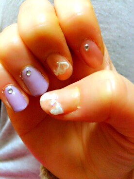 「selfnail」｜Noa♡さん（レディース・149cm）の冬コーディネート