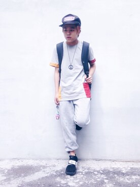 「plain-me（プレインミー）のアイテム」を使った、Dylanさん（メンズ・163cm）の春コーディネート