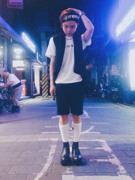 「plain-me（プレインミー）のアイテム」を使った、Dylanさん（メンズ・163cm）の夏コーディネート