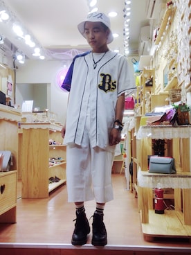 「アイテム（ジャージ）」を使った、Dylanさん（メンズ・163cm・10代）の夏コーディネート