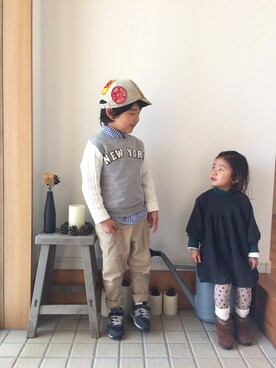 「UNITED ARROWS（ユナイテッドアローズ）のアイテム」を使った、kotakoma☁︎さん（キッズ・110cm）の冬コーディネート