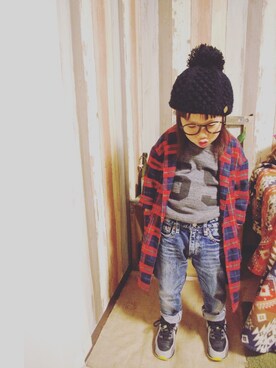 mcmong.さん（キッズ・110cm）の秋コーディネート