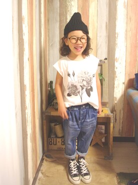 「ドラフトCO」｜「アイテム（その他）」を使った、mcmong.さん（キッズ・110cm）の夏コーディネート