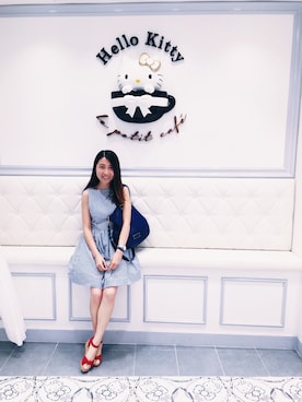 「Marc by Marc Jacobs（マークバイマークジェイコブス）のアイテム（メッセンジャーバッグ）」を使った、WingcNgさん（レディース・159cm）の夏コーディネート