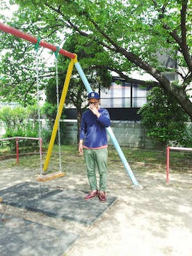 「SUGAR CANE（シュガーケーン）のアイテム（キャップ）」を使った、kenさん（メンズ・171cm）の春コーディネート