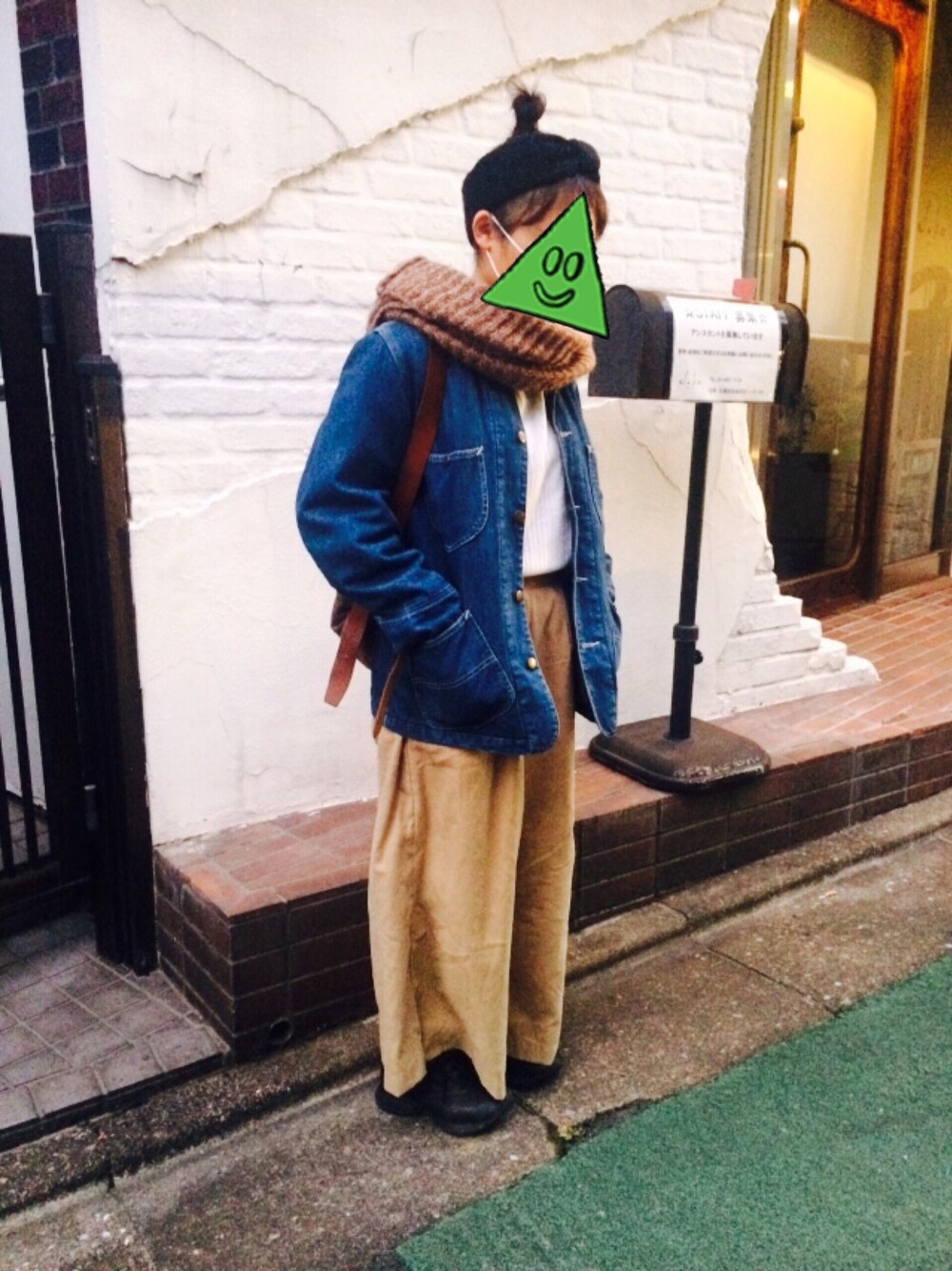 「シンプルコーデ、カジュアル、パンツスタイル、ootd、reebok」｜「CRBのアイテム（ニット/セーター、ホワイト系）」を使った、ayanu05さん（レディース・150cm）の冬コーディネートの1枚目の写真