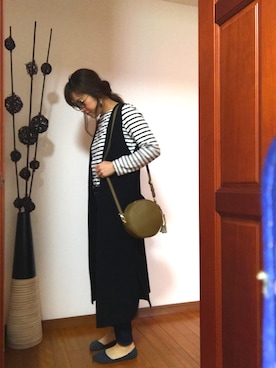 「simple」｜「アイテム（その他アウター）」を使った、sachinさん（レディース・156cm）の秋コーディネート