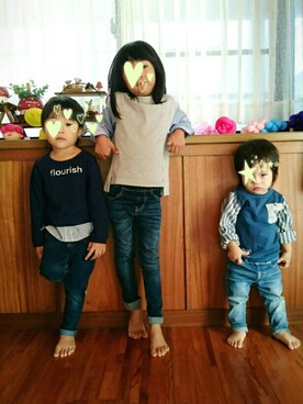 himasayoさん（キッズ・110cm）の秋コーディネート