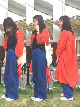 ちさととさほさん（レディース・166cm）の春コーディネート