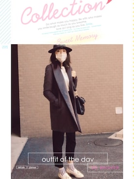 「tocco（トッコ）のアイテム（パンツ）」を使った、Asami Shigetaさん（レディース・158cm）の冬コーディネート