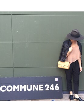 「tocco（トッコ）のアイテム（パンツ）」を使った、Asami Shigetaさん（レディース・158cm）の秋コーディネート