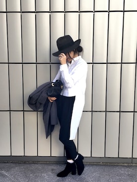 「TORY BURCH（トリーバーチ）のアイテム」を使った、Asami Shigetaさん（レディース・158cm）の冬コーディネート