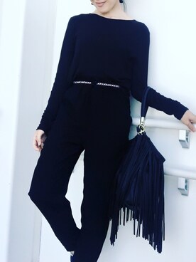 「H&M（エイチ・アンド・エム）のアイテム（バッグ）」を使った、Asami Shigetaさん（レディース・158cm）の春コーディネート