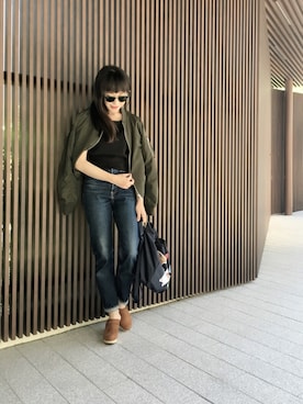 「GAP（ギャップ）のアイテム（シューズ）」を使った、Asami Shigetaさん（レディース・158cm）の春コーディネート