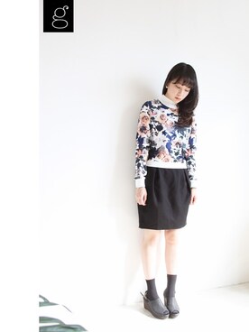 「コクーンスカート」｜「アイテム（アクセサリー）」を使った、groove-marketさん（レディース・163cm）の秋コーディネート