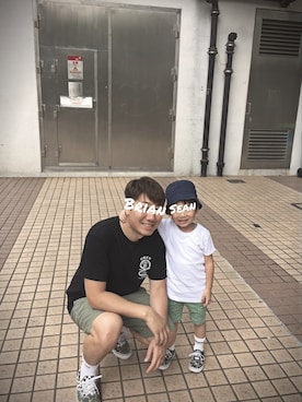 「OBEY」｜Seanさん（キッズ・100cm）の夏コーディネート