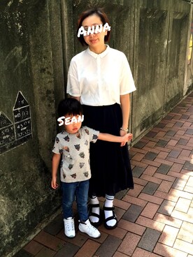 「Jordan」｜「アイテム（ワンピース/ドレス）」を使った、Seanさん（キッズ・100cm）の夏コーディネート