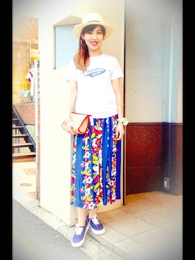 「BEAMS BOY（ビームスボーイ）のアイテム（ポーチ）」を使った、kaoriさん（レディース・166cm）の春コーディネート