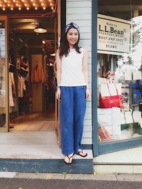 「BEAMS BOY（ビームスボーイ）のアイテム（腕時計）」を使った、kaoriさん（メンズ・166cm）の夏コーディネート