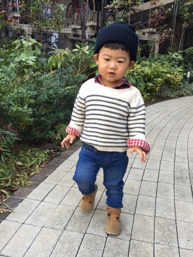 minmiさん（キッズ・90cm）の冬コーディネート