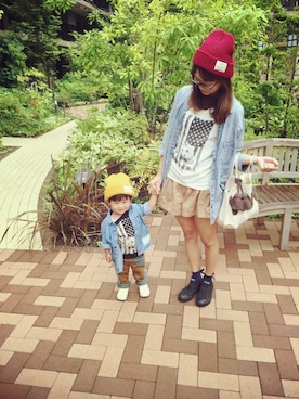 minmiさん（キッズ・80cm）の夏コーディネート