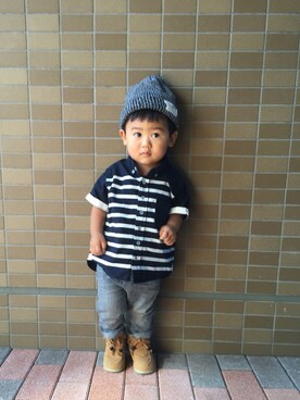 minmiさん（キッズ・80cm）の秋コーディネート