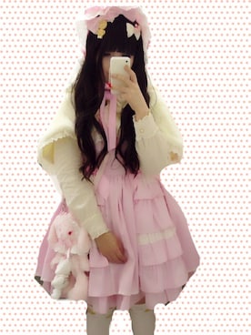 「BABY, THE STARS SHINE BRIGHT」｜「アイテム（ワンピース）」を使った、ゆんさん（レディース・156cm）の春コーディネート