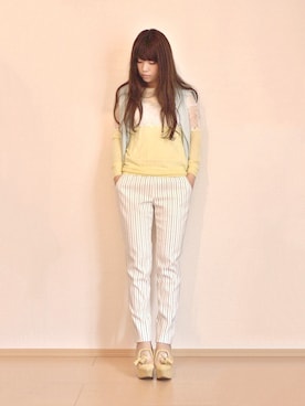 「LILY BROWN（リリーブラウン）のアイテム（パンプス）」を使った、まいさん（レディース・164cm）の夏コーディネート