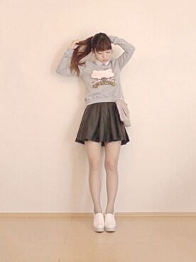 「JEANASIS（ジーナシス）のアイテム（その他シューズ）」を使った、まいさん（レディース・164cm）の秋コーディネート